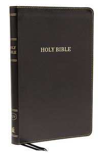 KJV Thinline Bible (Comfort Print)-Black Leathersoft