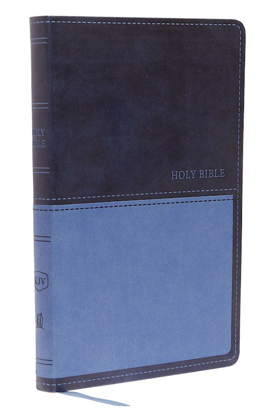 KJV VALUE THINLINE BIBLE (COMFORT PRINT)-DARK BLUE LEATHERSOFT