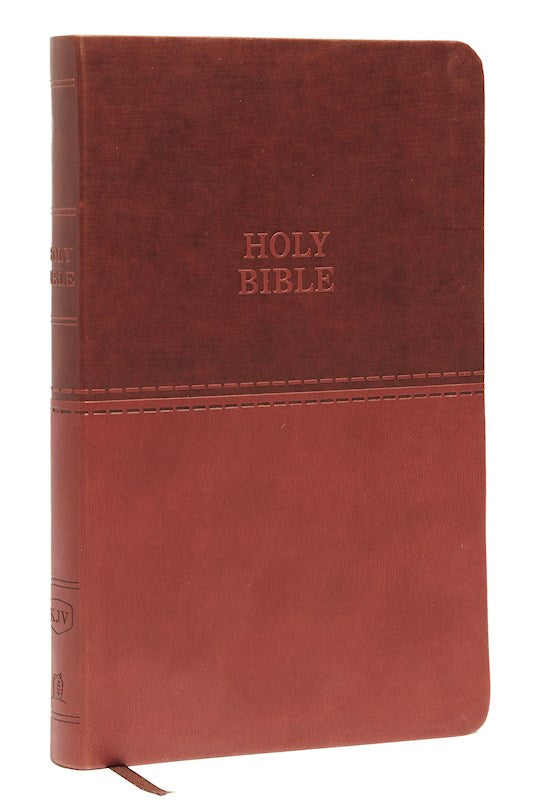 KJV VALUE THINLINE BIBLE (COMFORT PRINT)-BROWN LEATHERSOFT HOLY BIBLE, KING JAMES VERSION